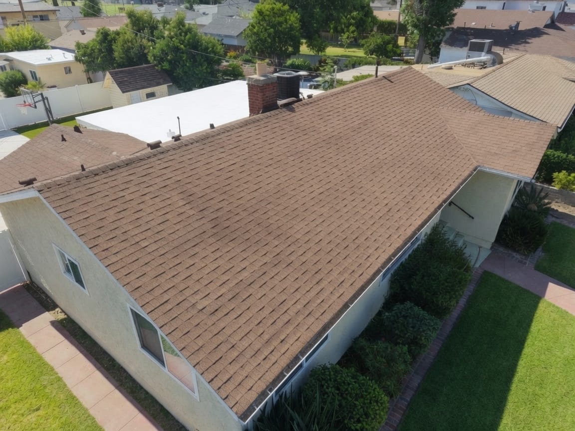 Residential RainArmor Shingle-Roof Restoration in San Gabriel